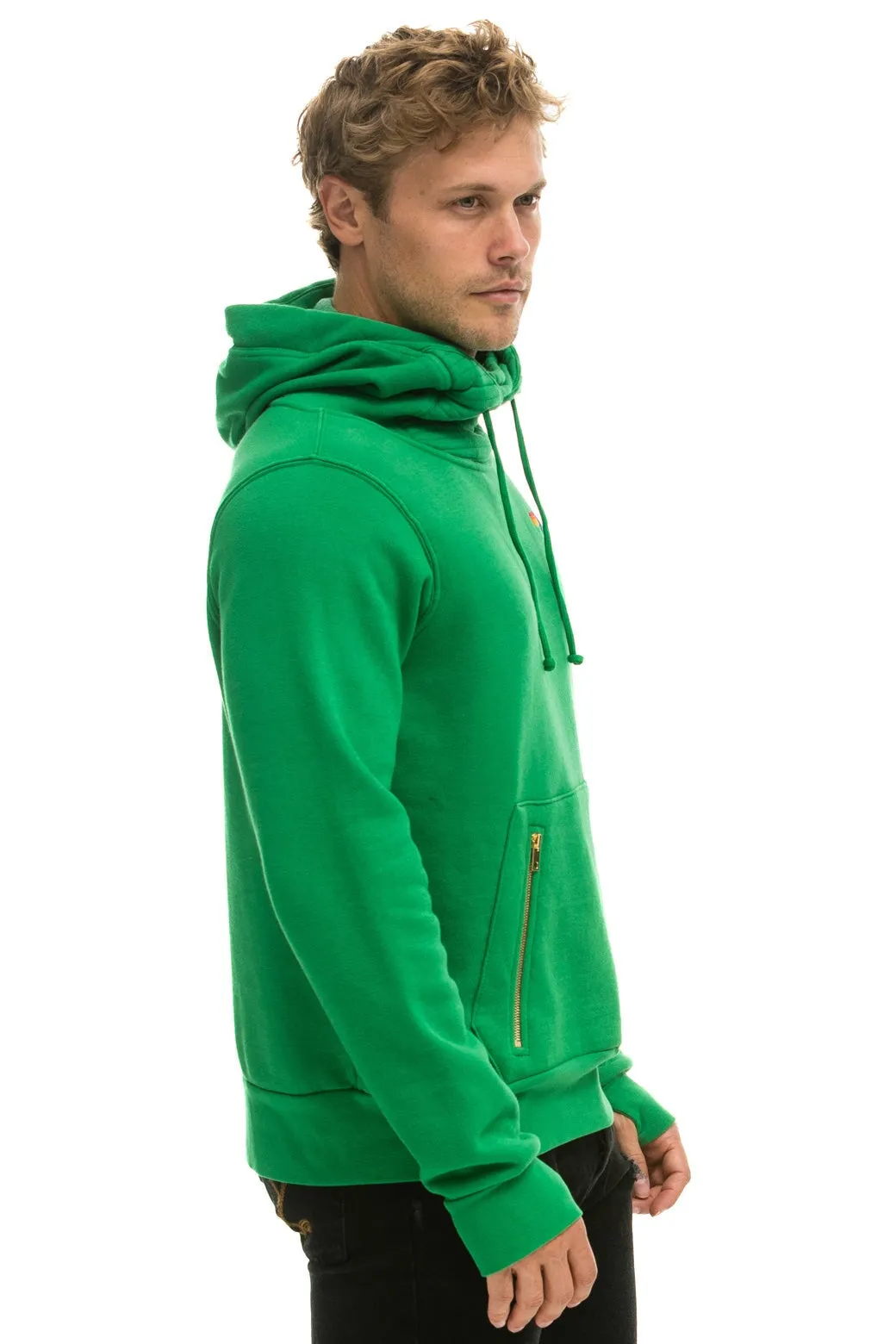 NINJA PULLOVER HOODIE - KELLY GREEN