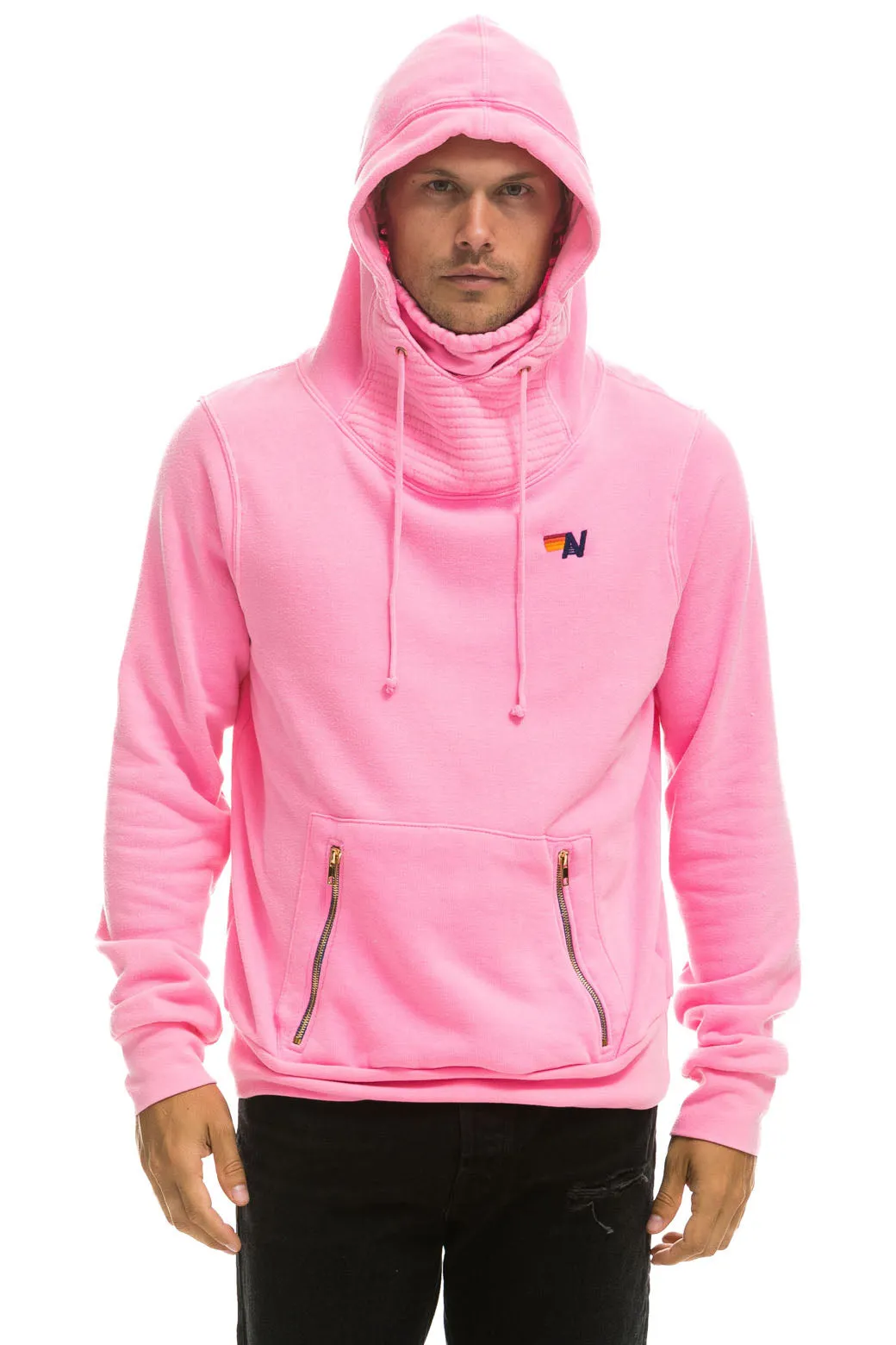 NINJA PULLOVER HOODIE - NEON PINK