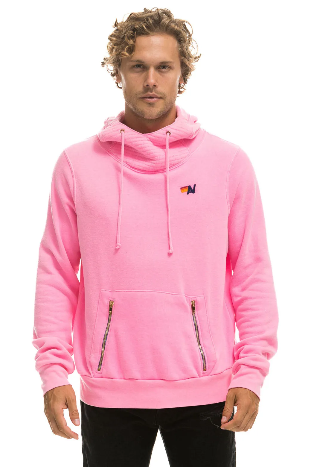 NINJA PULLOVER HOODIE - NEON PINK