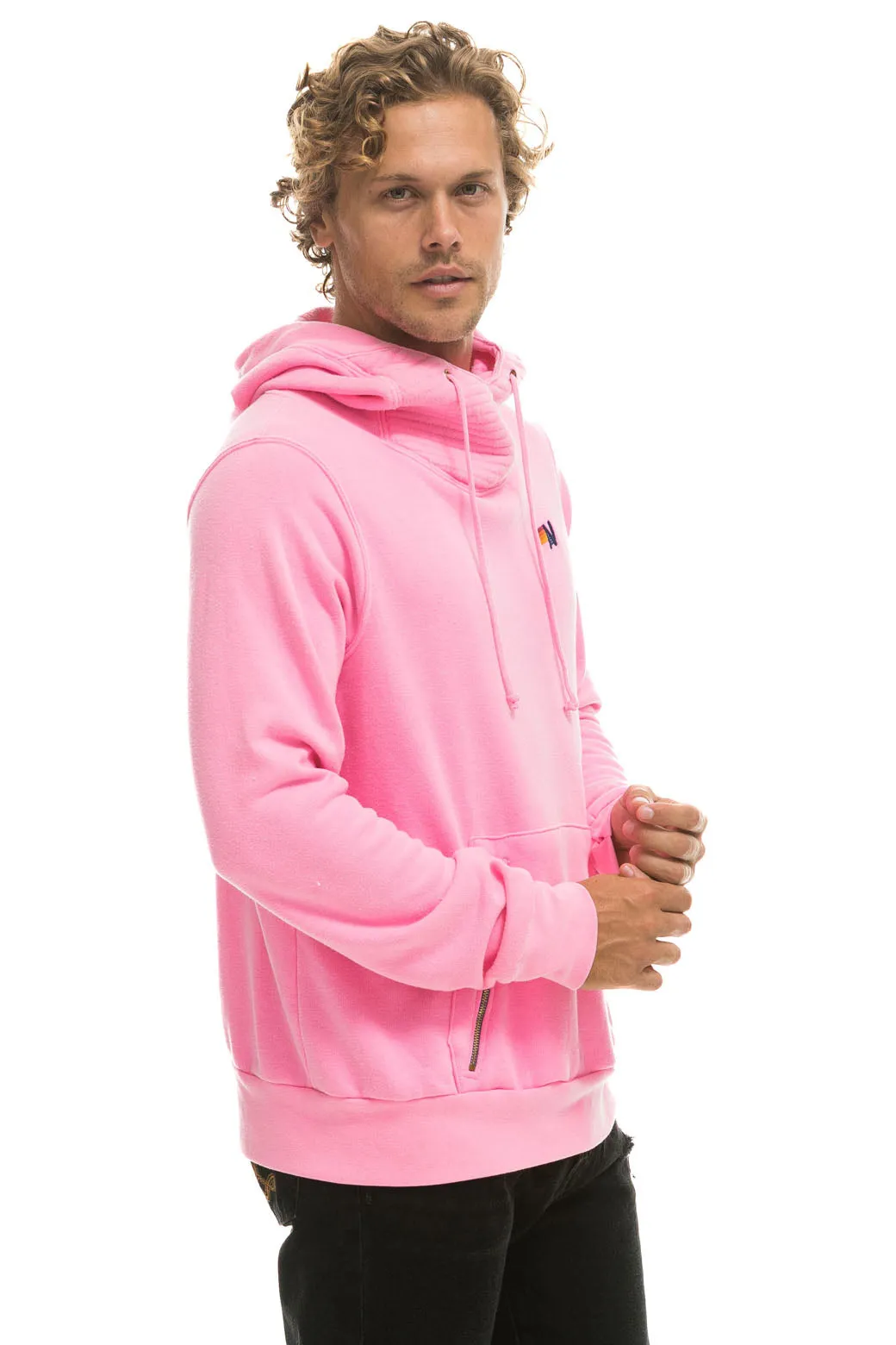 NINJA PULLOVER HOODIE - NEON PINK