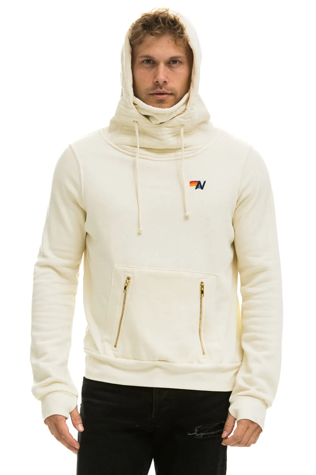 NINJA PULLOVER HOODIE - VINTAGE WHITE