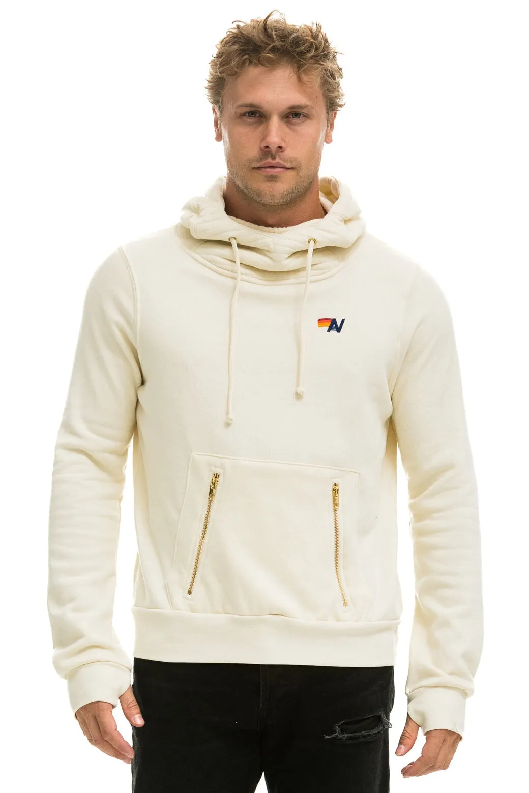 NINJA PULLOVER HOODIE - VINTAGE WHITE