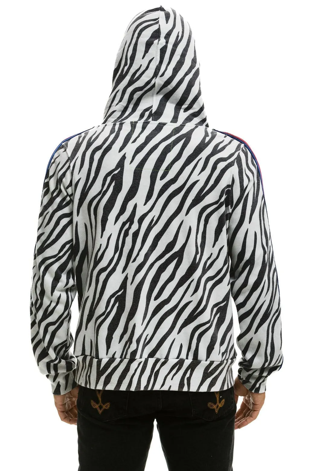 NINJA PULLOVER HOODIE - ZEBRA