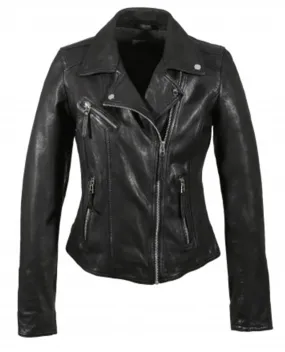 Oakwood Clips Black Leather Jacket