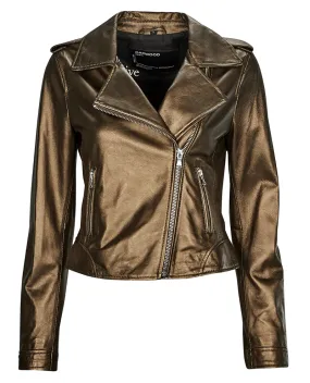 Oakwood Clubmetal Gold Leather Jacket