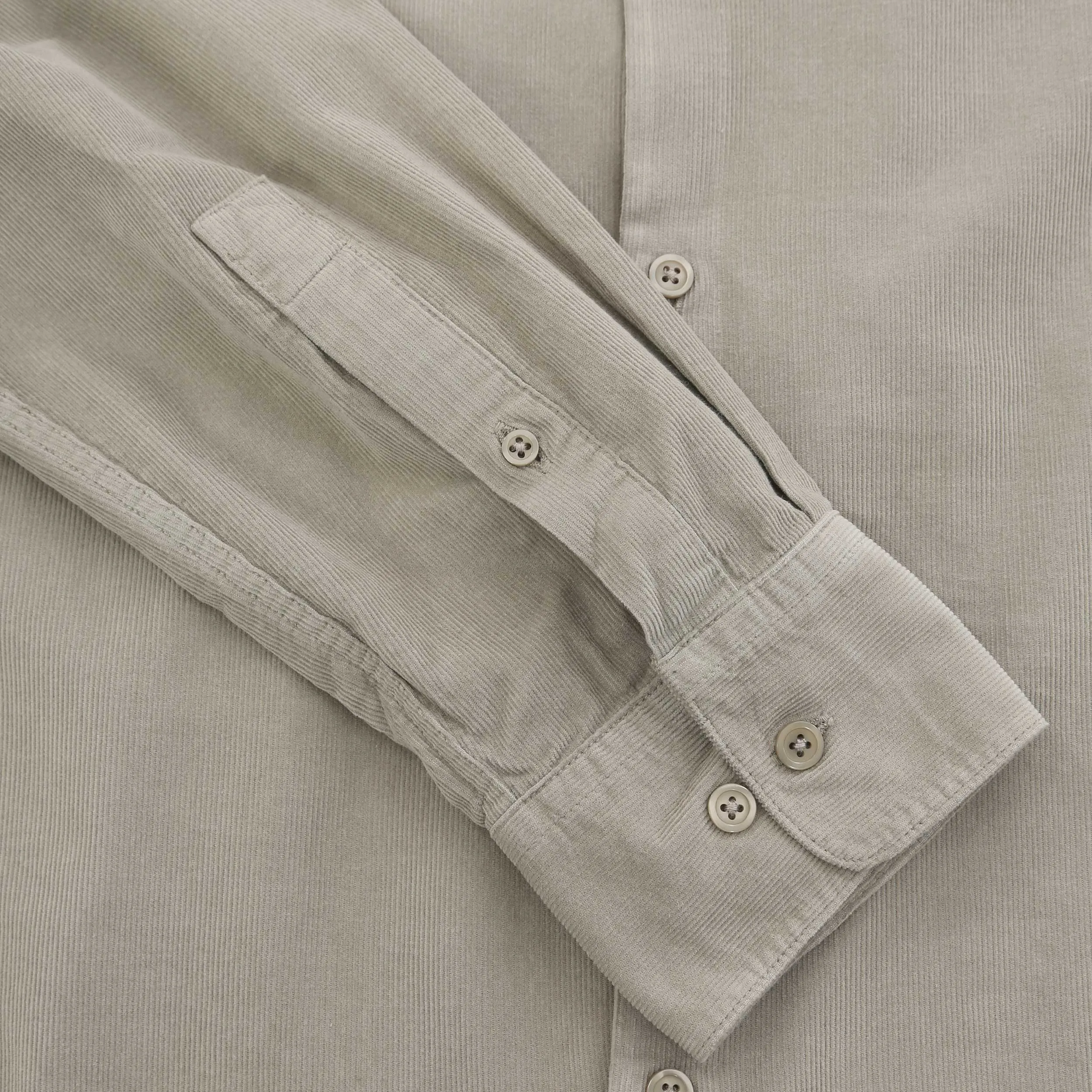 Oliver Sweeney Hawkesworth Micro Cord Shirt in Sage