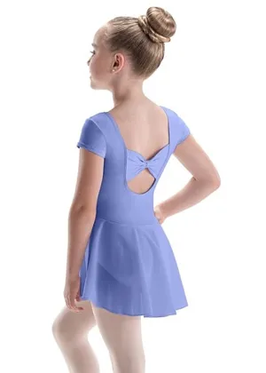 ON SALE Bow Back Cap Sleeve Youth Dance Dress