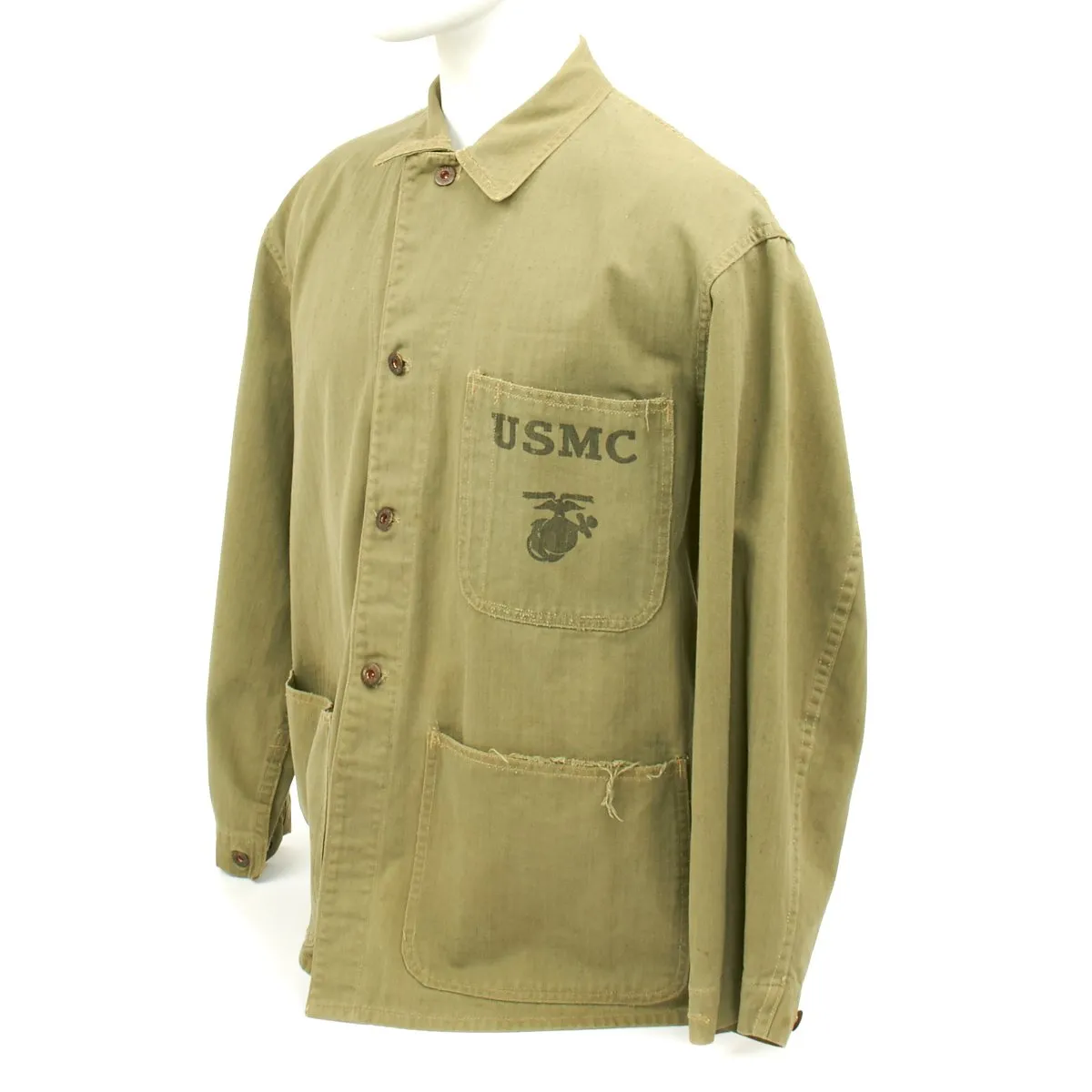 Original U.S. WWII USMC Battle of Iwo Jima Named P41 Utility Combat Uniform