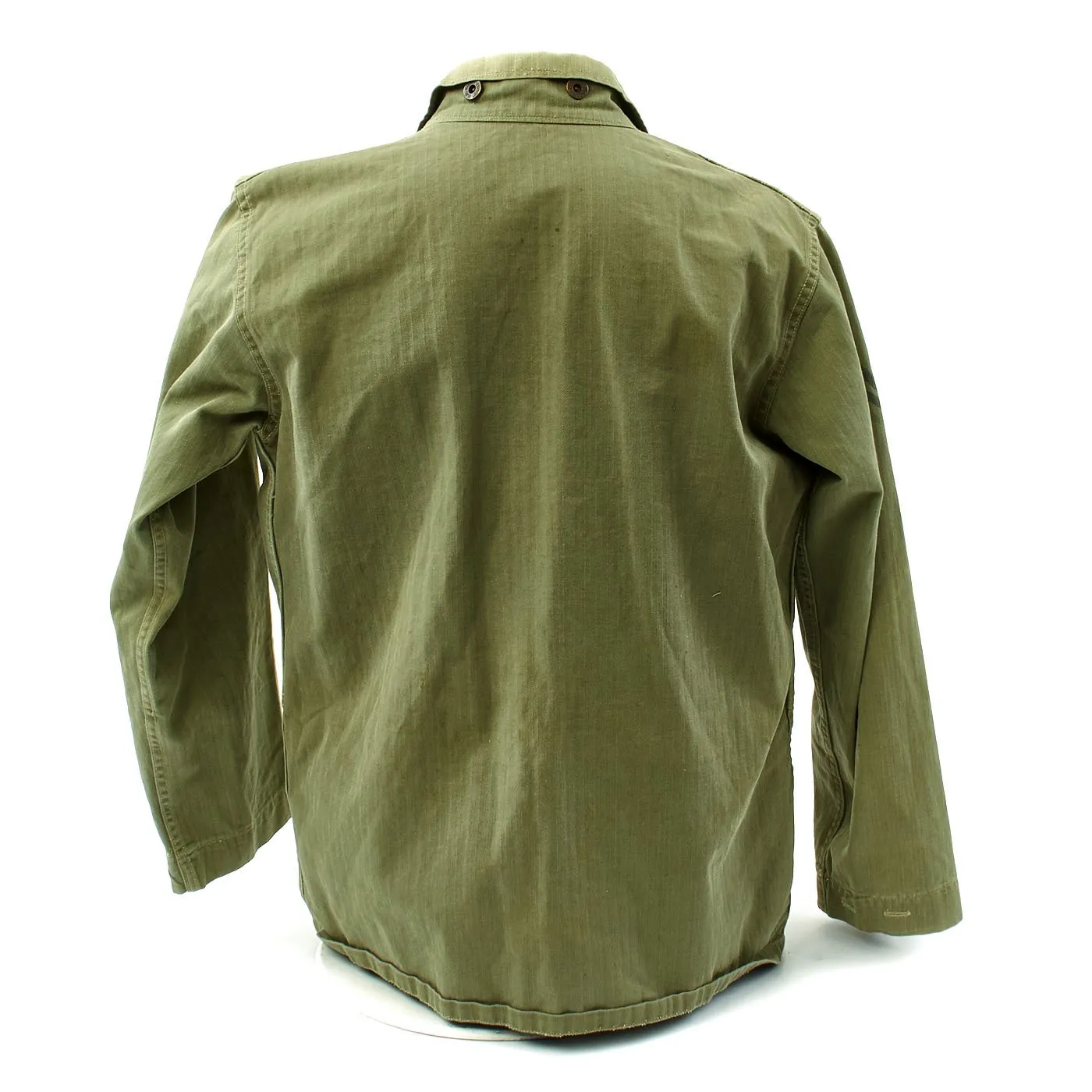 Original U.S. WWII USMC Sergeant HBT Herringbone Twill P44 Combat Field Utility Jacket - Size 40 -42