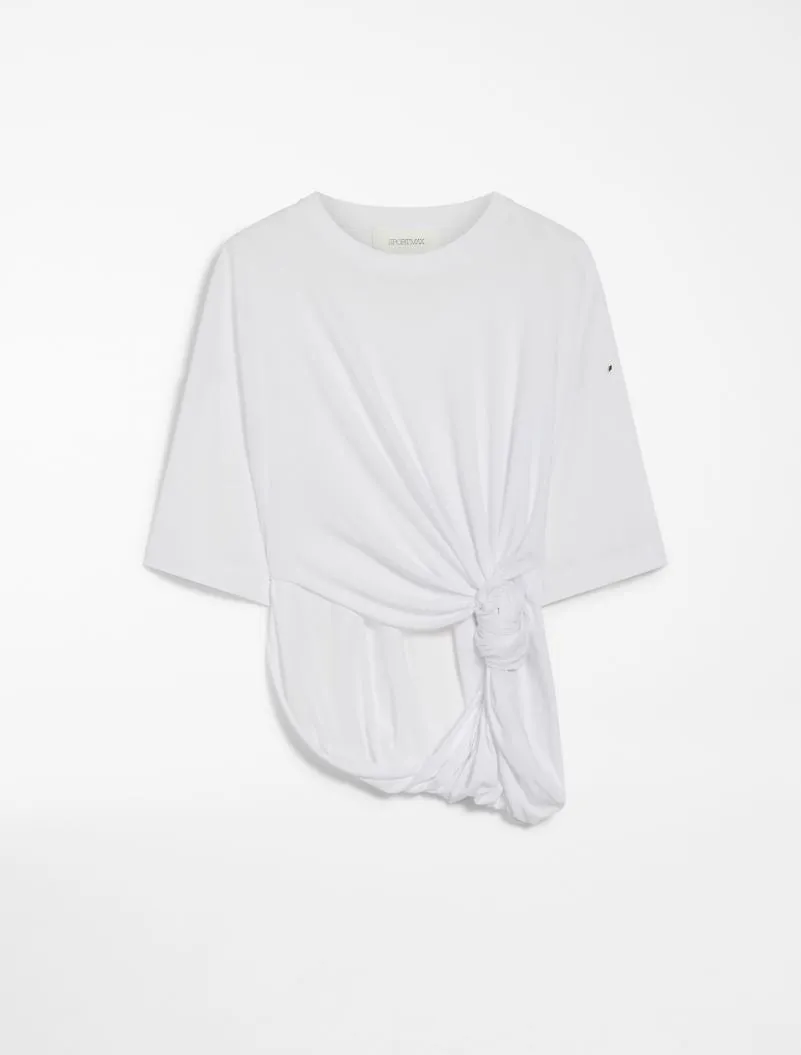 Oversized draped t-shirt white