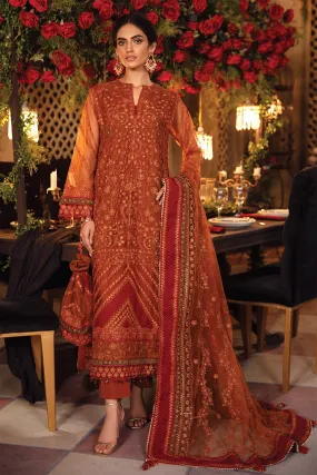 Pakistani Clothing Online In Rusty Brown Shade #PF192