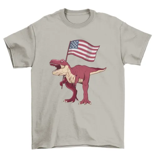 Patriotic T-rex T-shirt