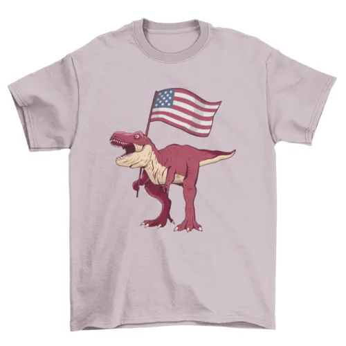 Patriotic T-rex T-shirt