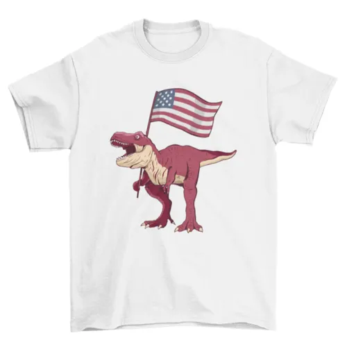 Patriotic T-rex T-shirt