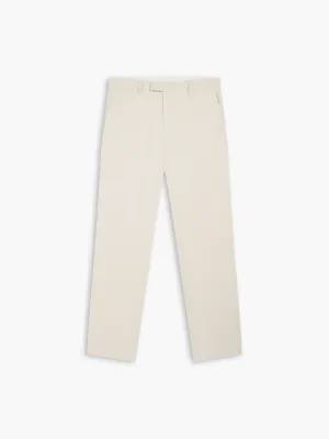 Piccadilly Linen Slim Ecru Suit Trouser