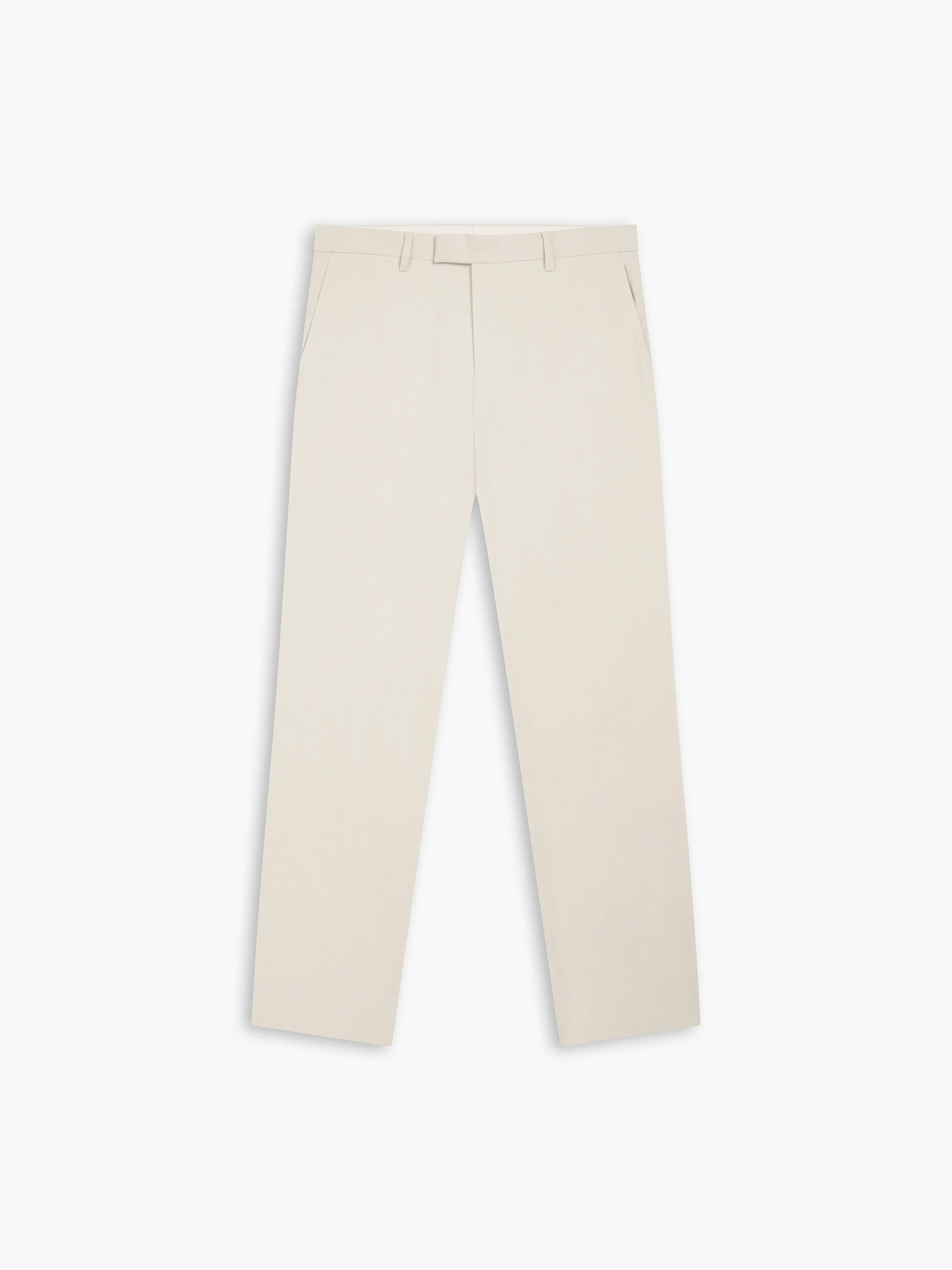 Piccadilly Linen Slim Ecru Suit Trouser