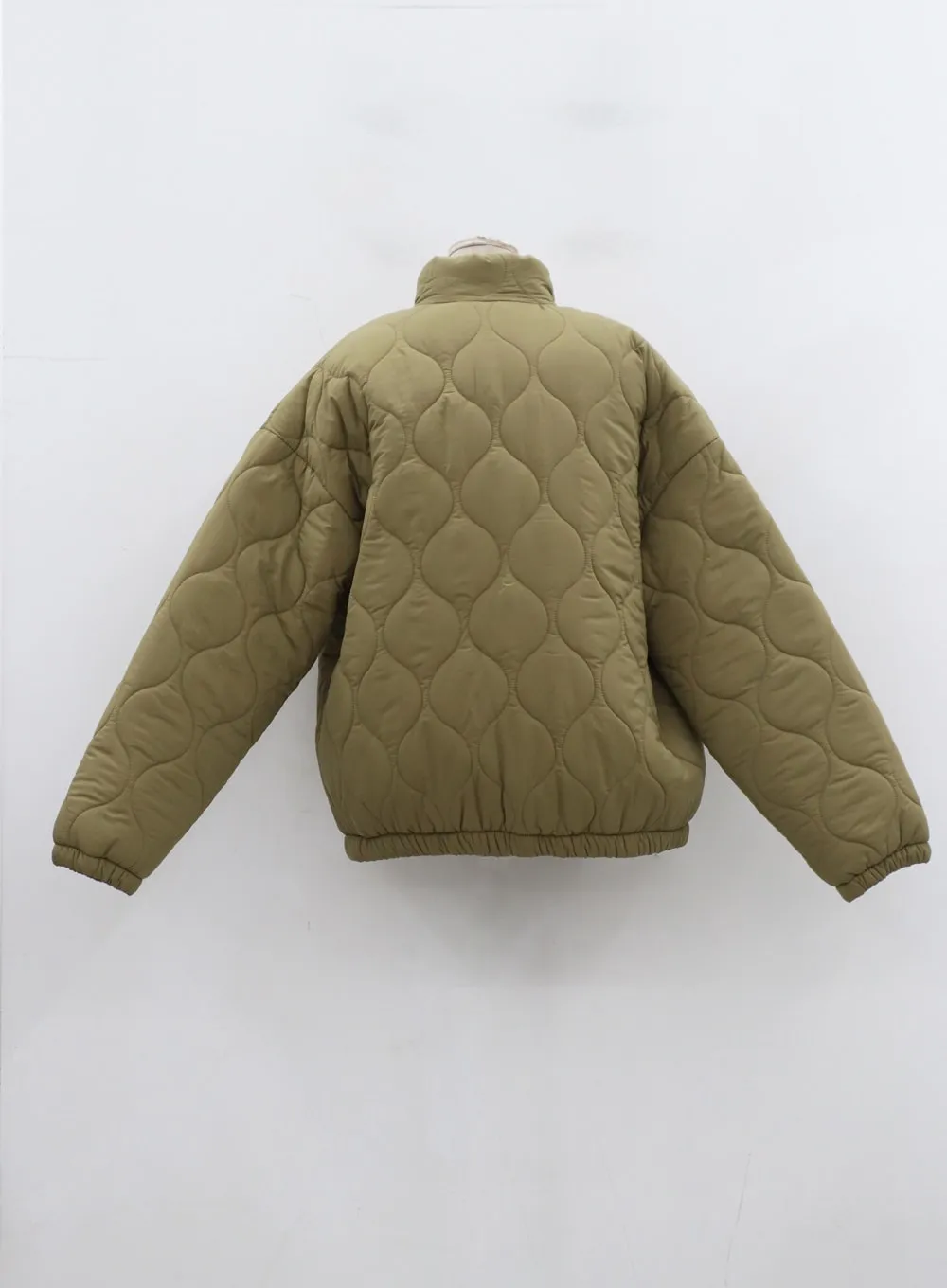 Plus Zipper Puffer Jacket ID27