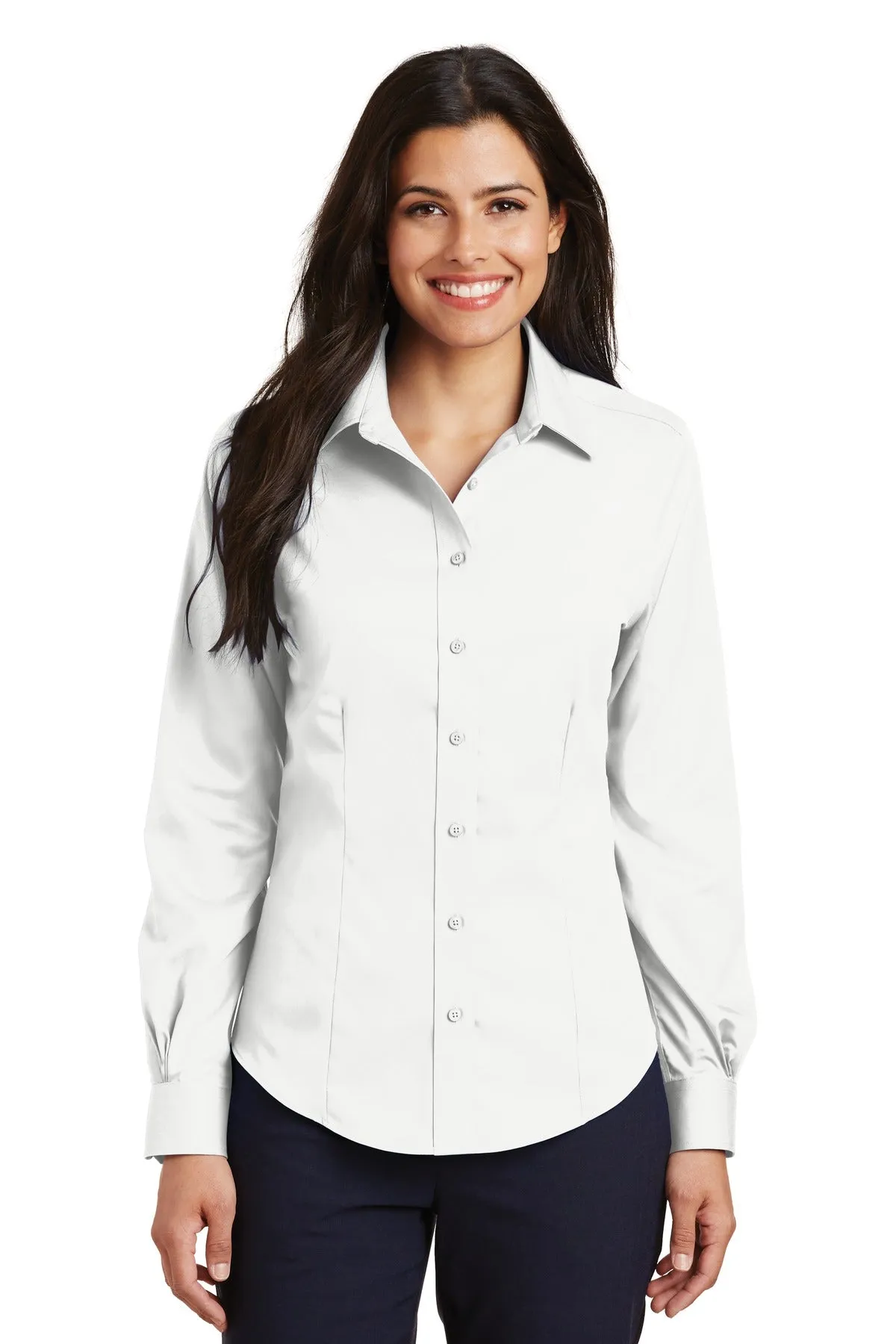 Port Authority® Ladies Non-Iron Twill Shirt.  L638