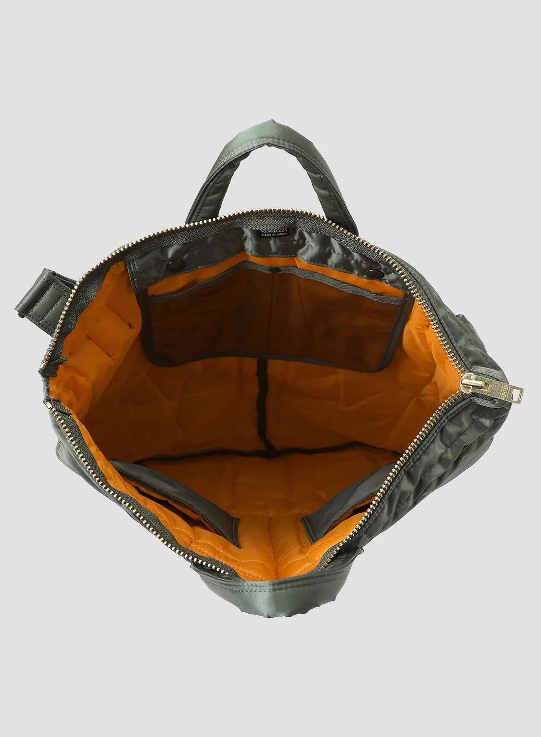 Porter-Yoshida & Co Tanker 2-Way Helmet Bag in Sage Green