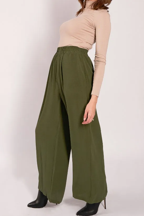 Pubble Wide Leg Pants