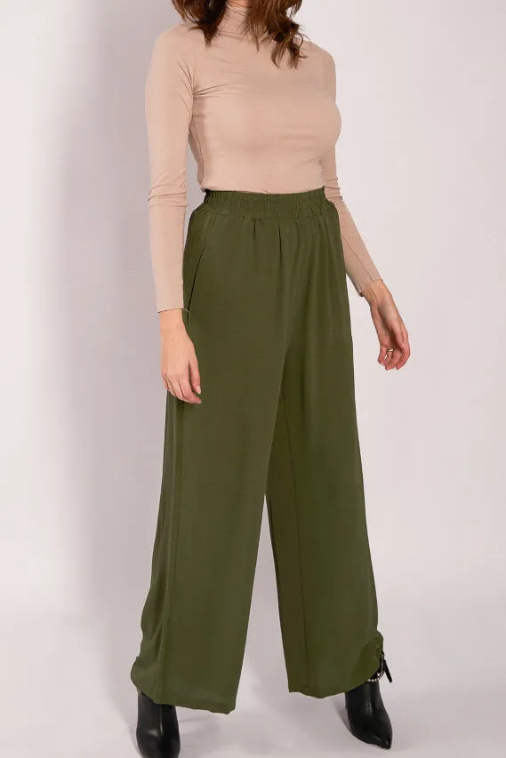 Pubble Wide Leg Pants