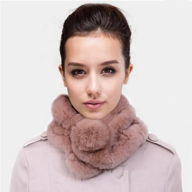 Rabbit Fur Ring Scarf