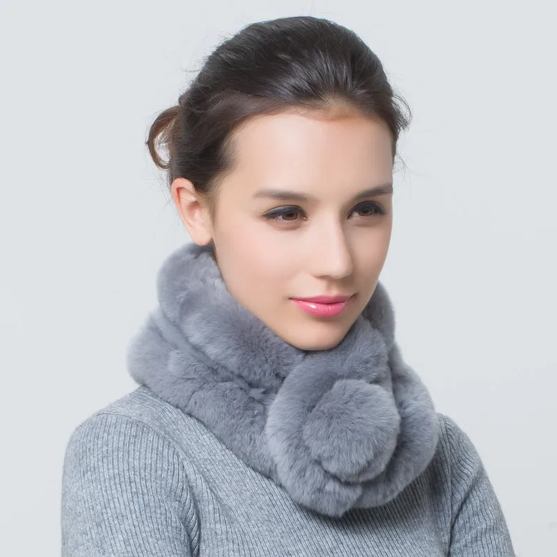 Rabbit Fur Ring Scarf