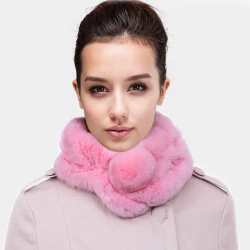 Rabbit Fur Ring Scarf