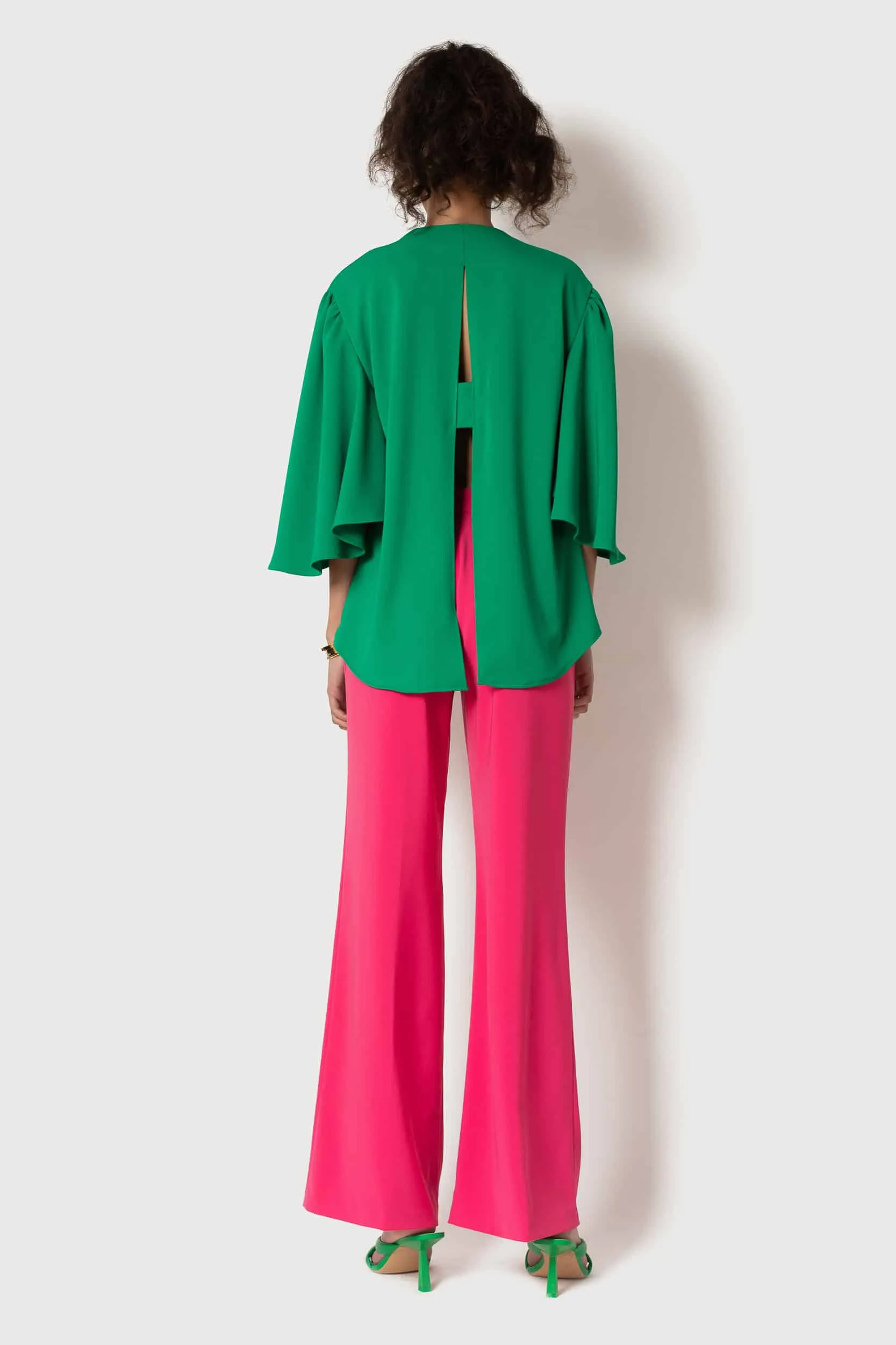 Raspberry Wide Leg Pant