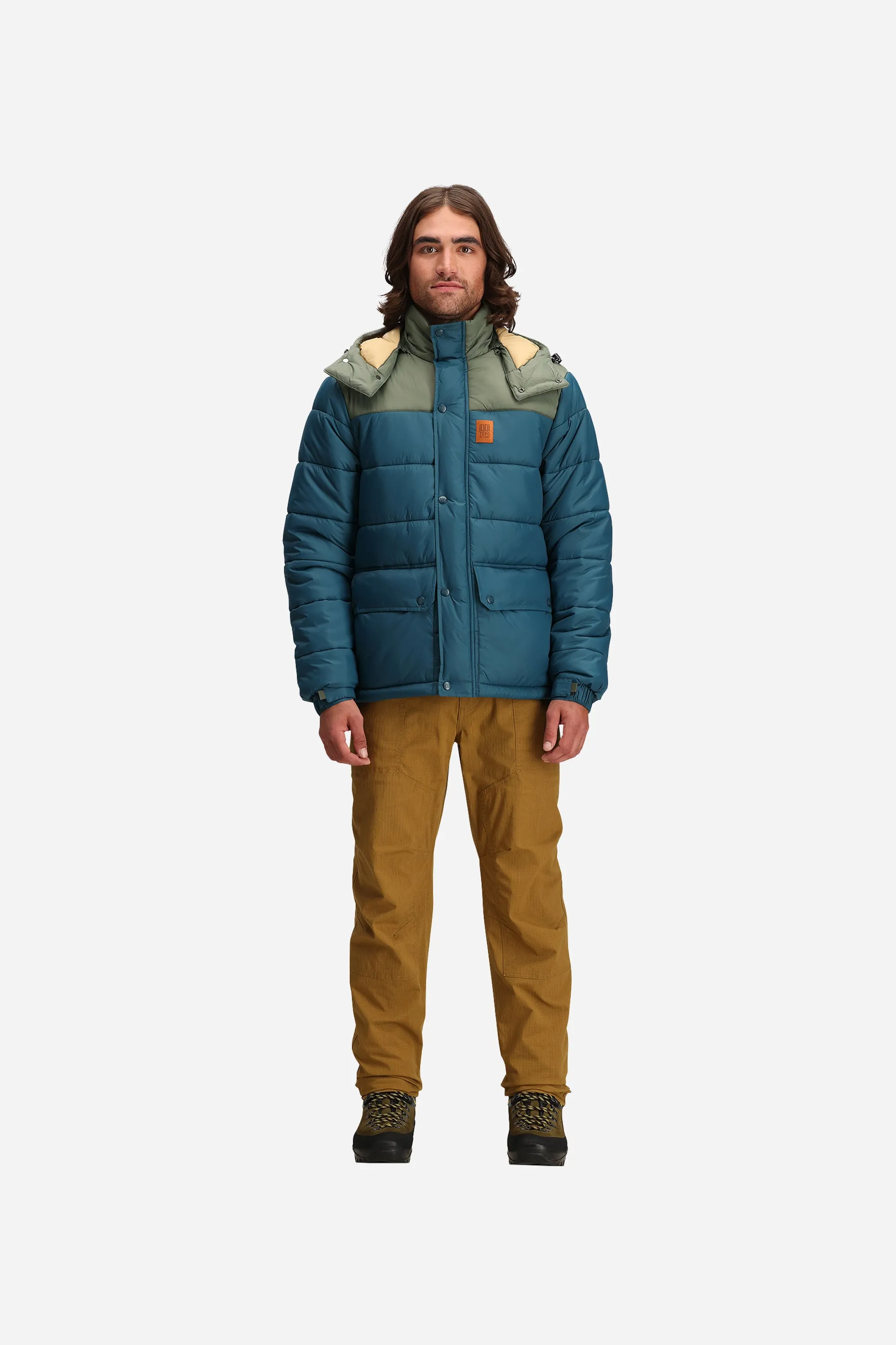 Retro Ridge Puffer Jacket M  Pond Blue/Beetle