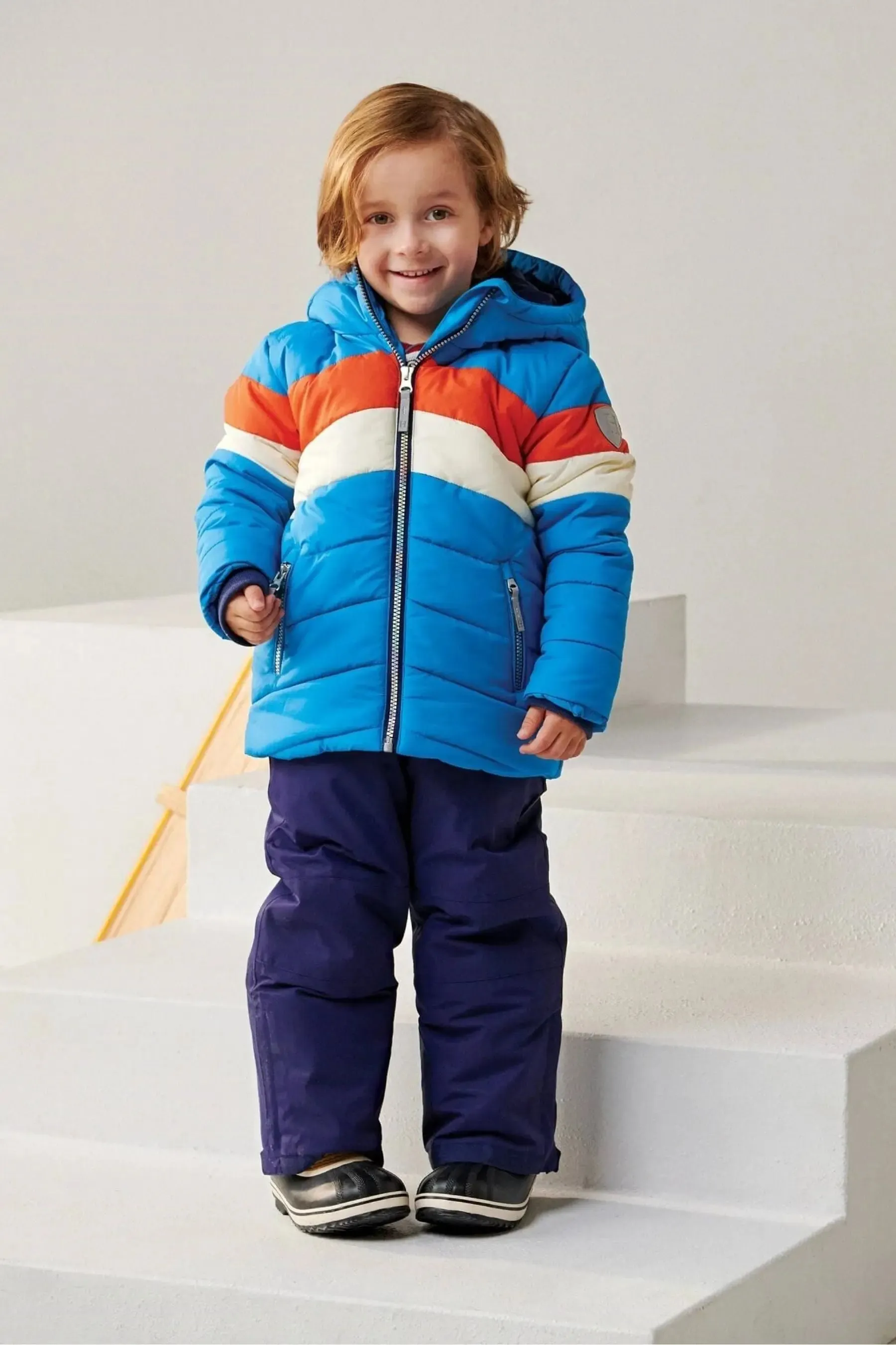 Retro Winter Blue Puffer Jacket | Hatley