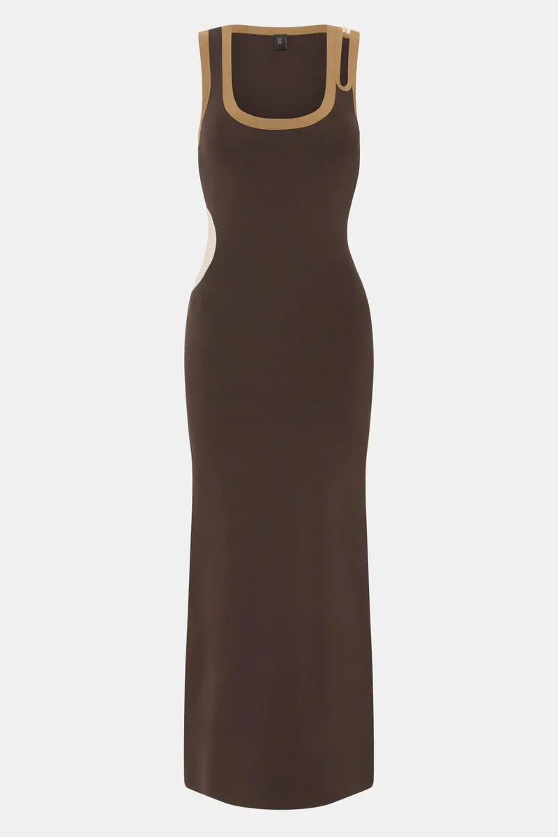 SALVADOR CUT OUT DRESS - BISCOTTI