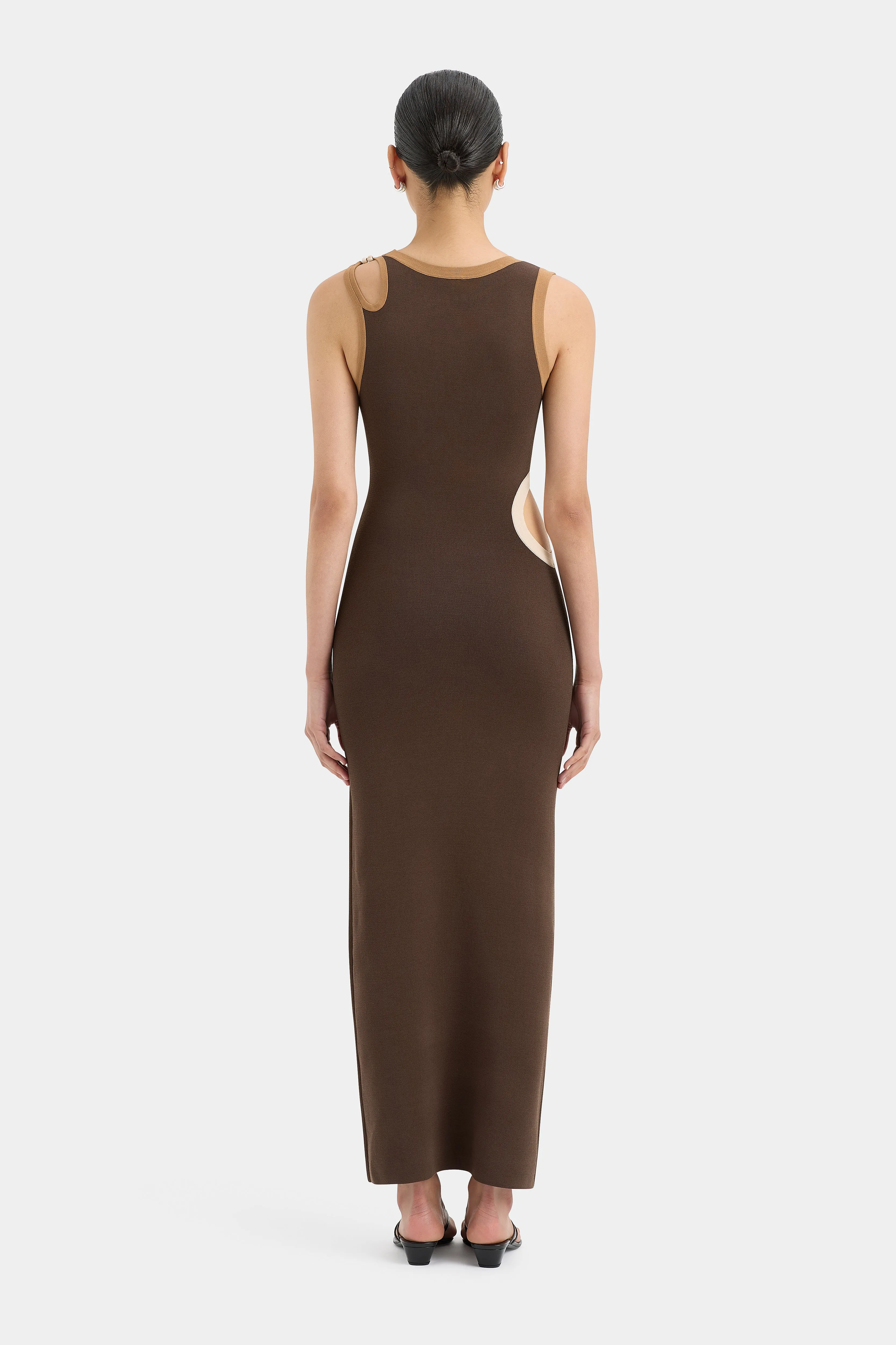 SALVADOR CUT OUT DRESS - BISCOTTI