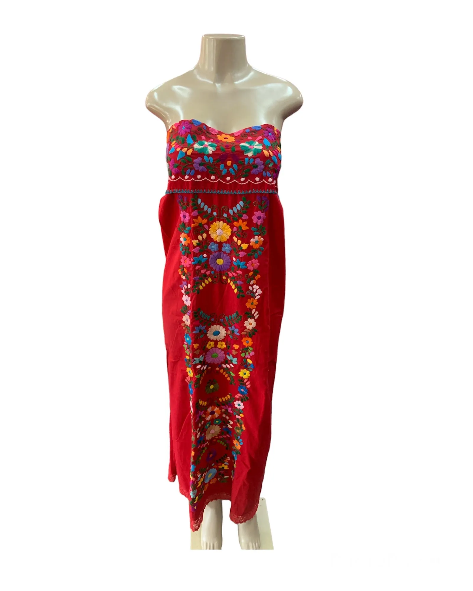 Sara Mexican Strapless Dress