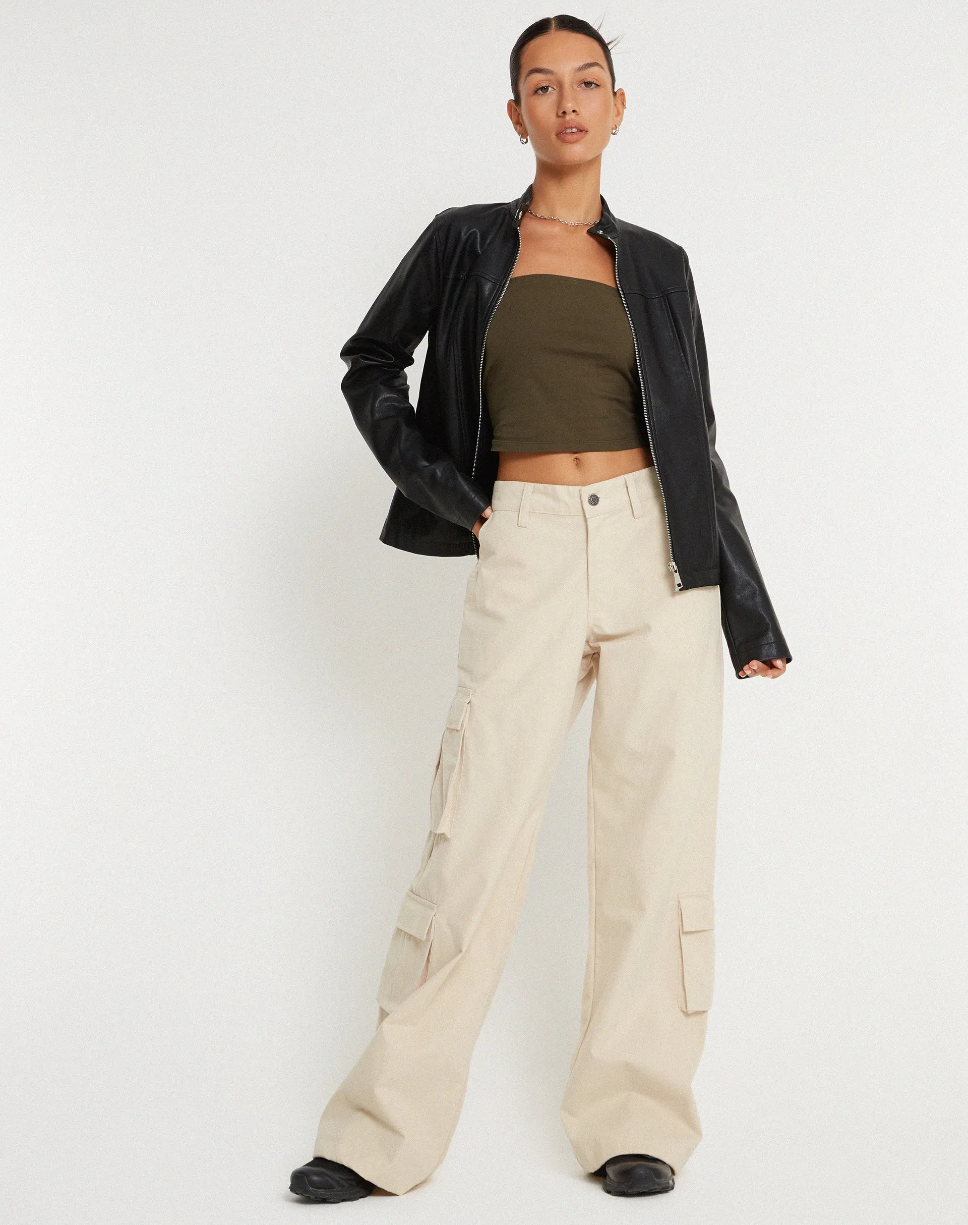 Shan Wide Leg Trouser in Ecru