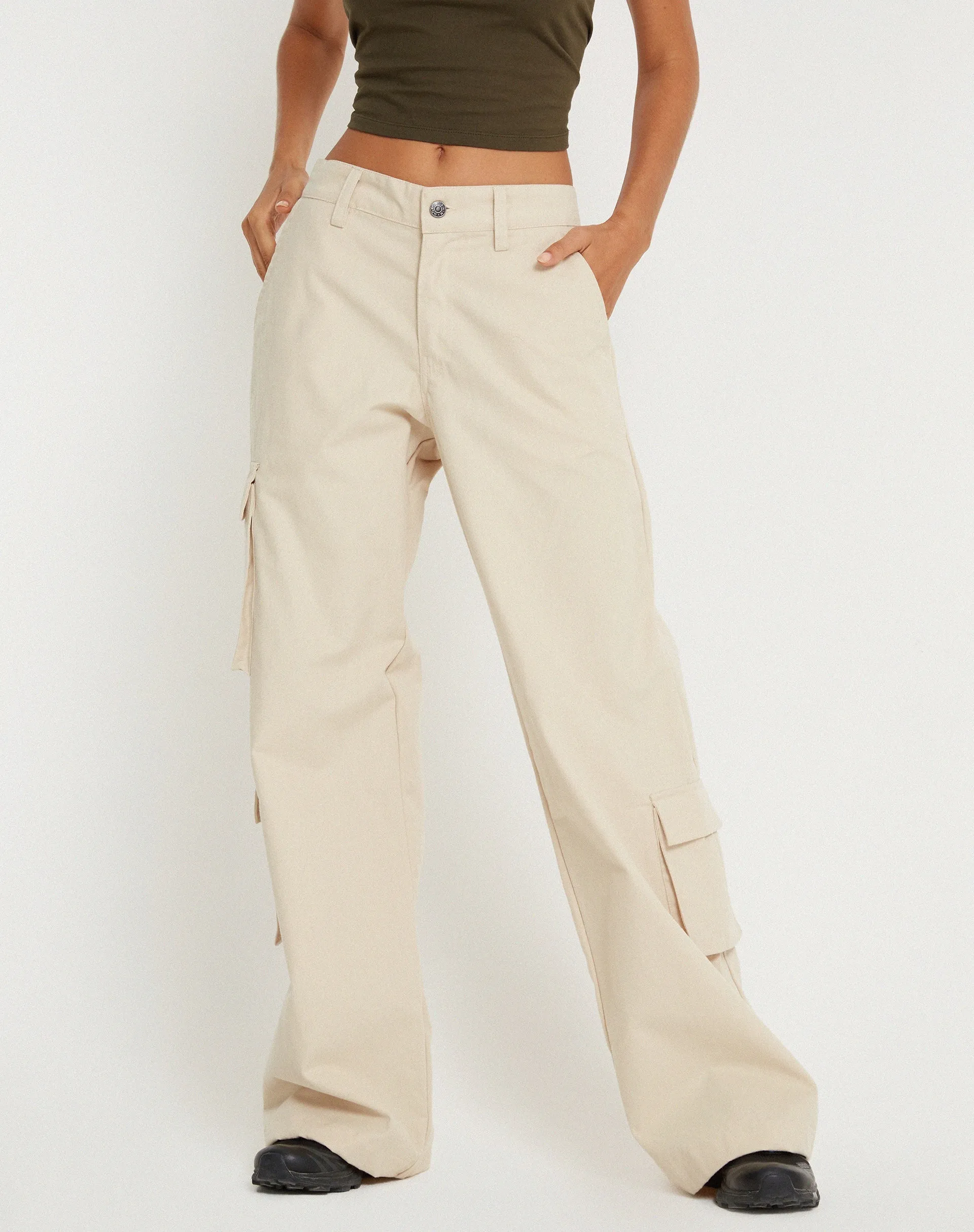 Shan Wide Leg Trouser in Ecru