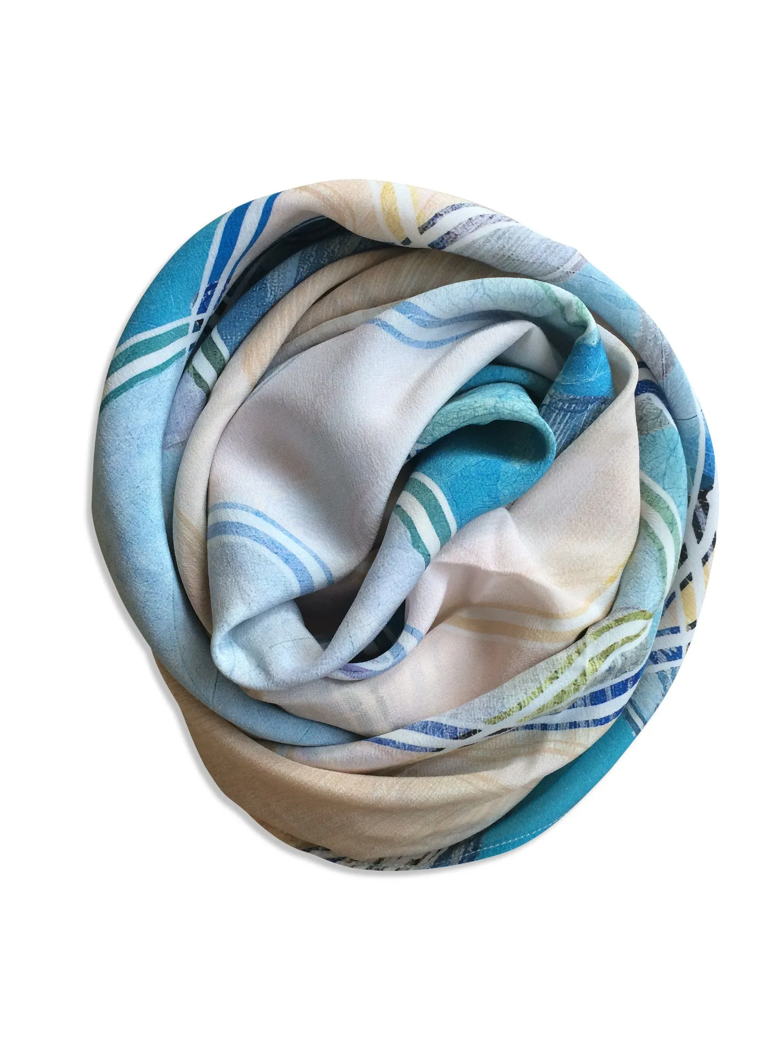 Silk scarf Ivy Leaf