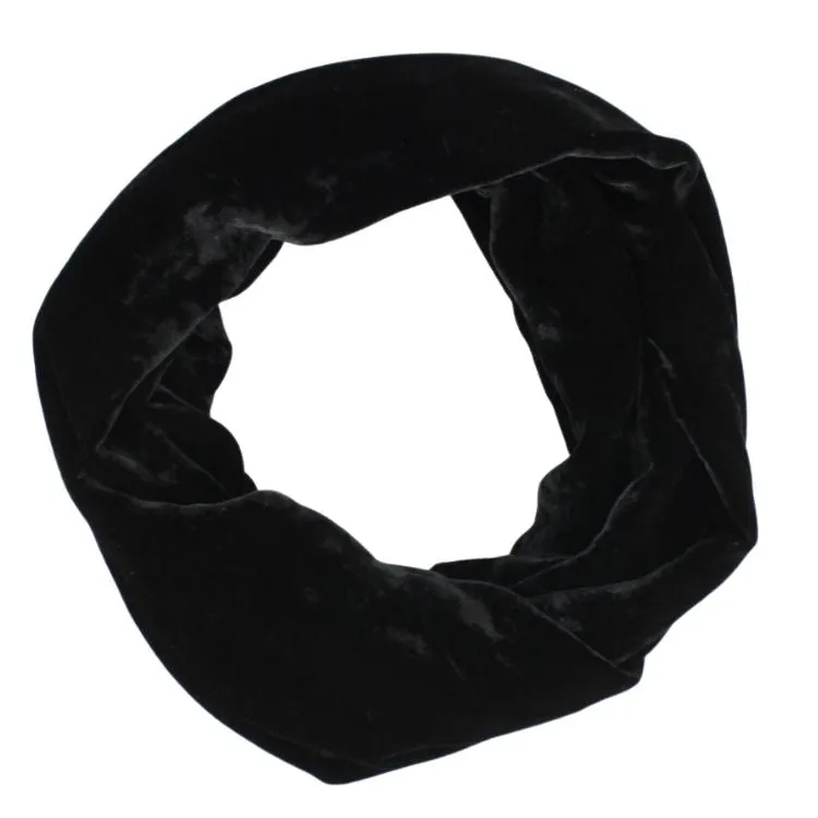 Silk Velvet Infinity Scarf