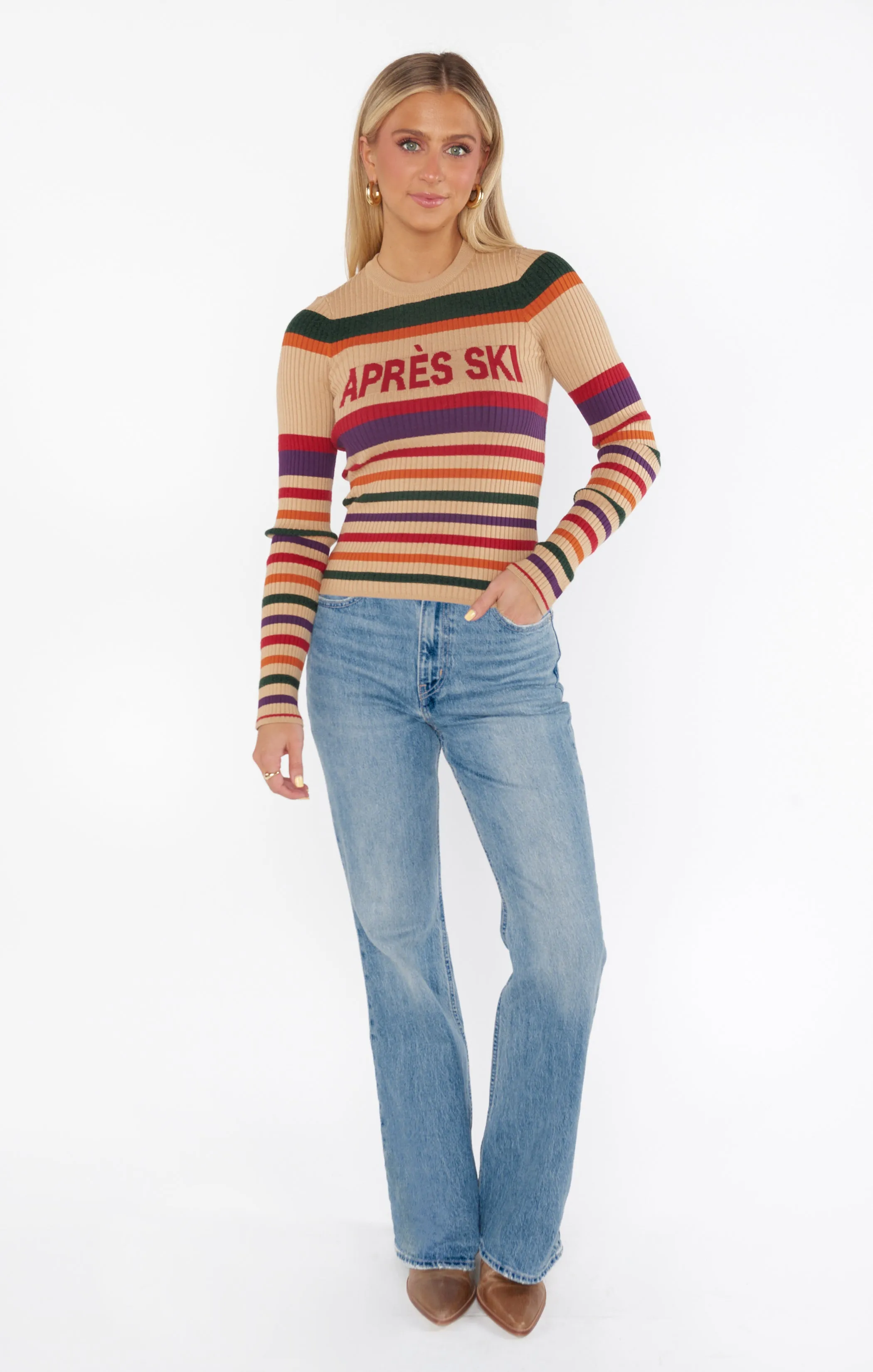 Slopes Sweater ~ Apres Ski Stripe