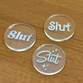 Slut Convertible Collar Tag Insert Set