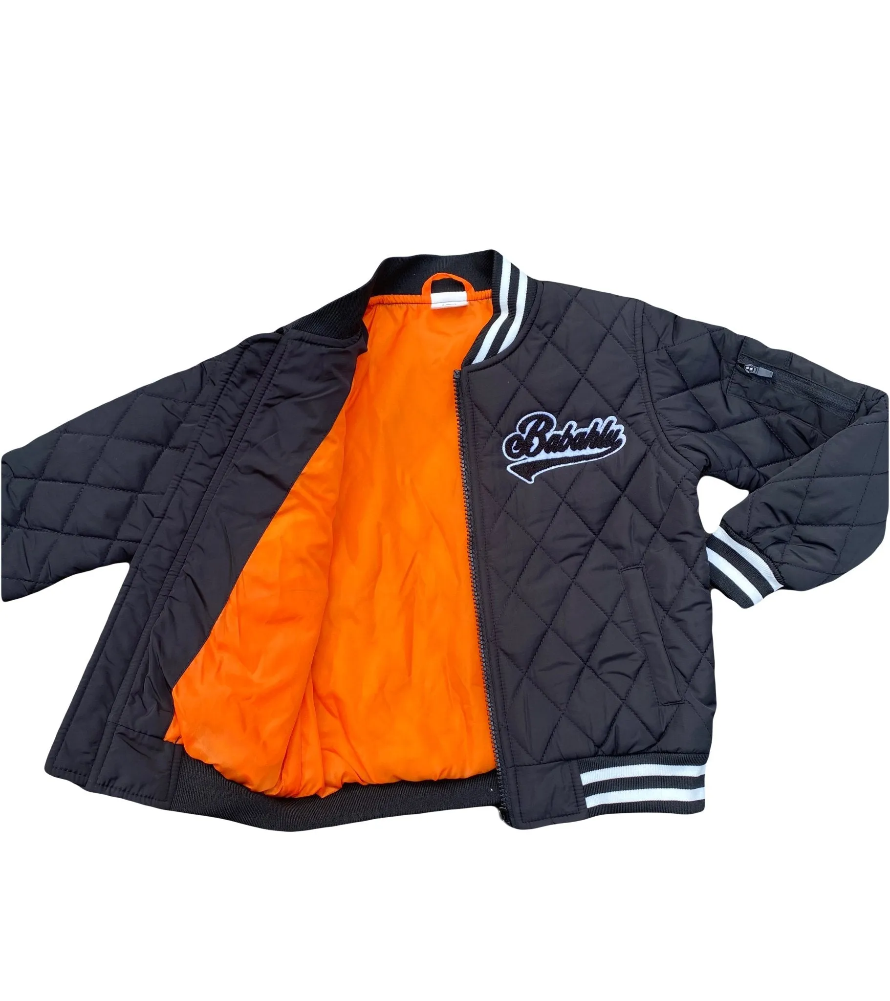 SOHO Black Quilted Bomber Jacket