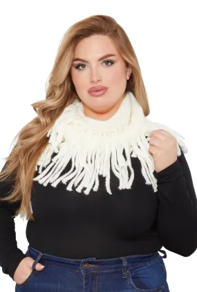 Solid Fringe Infinity Scarf