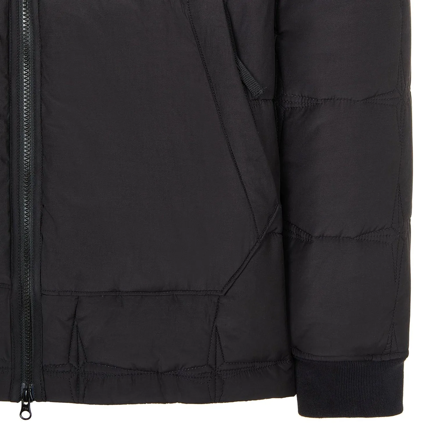 Stone Island Black Cupro Cotton Stella Jacket