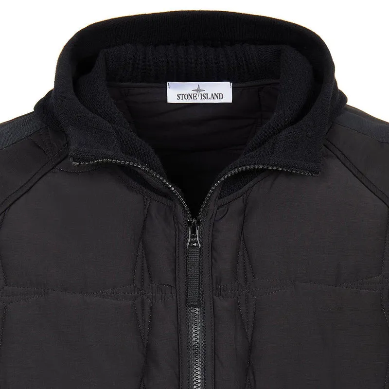 Stone Island Black Cupro Cotton Stella Jacket