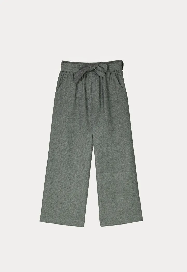 Straight Fit Linen Culottes