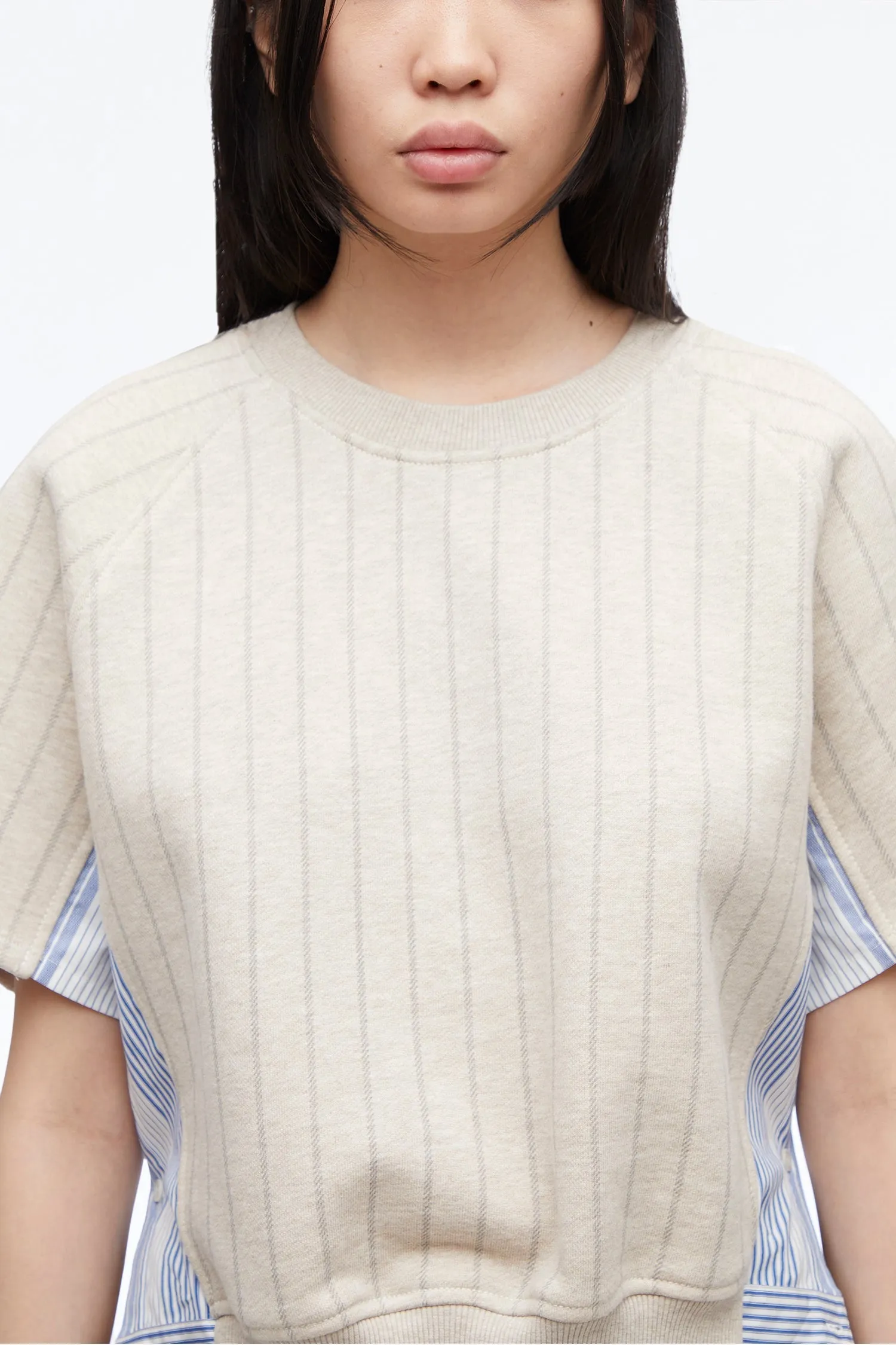 Striped French Terry Sweatshirt