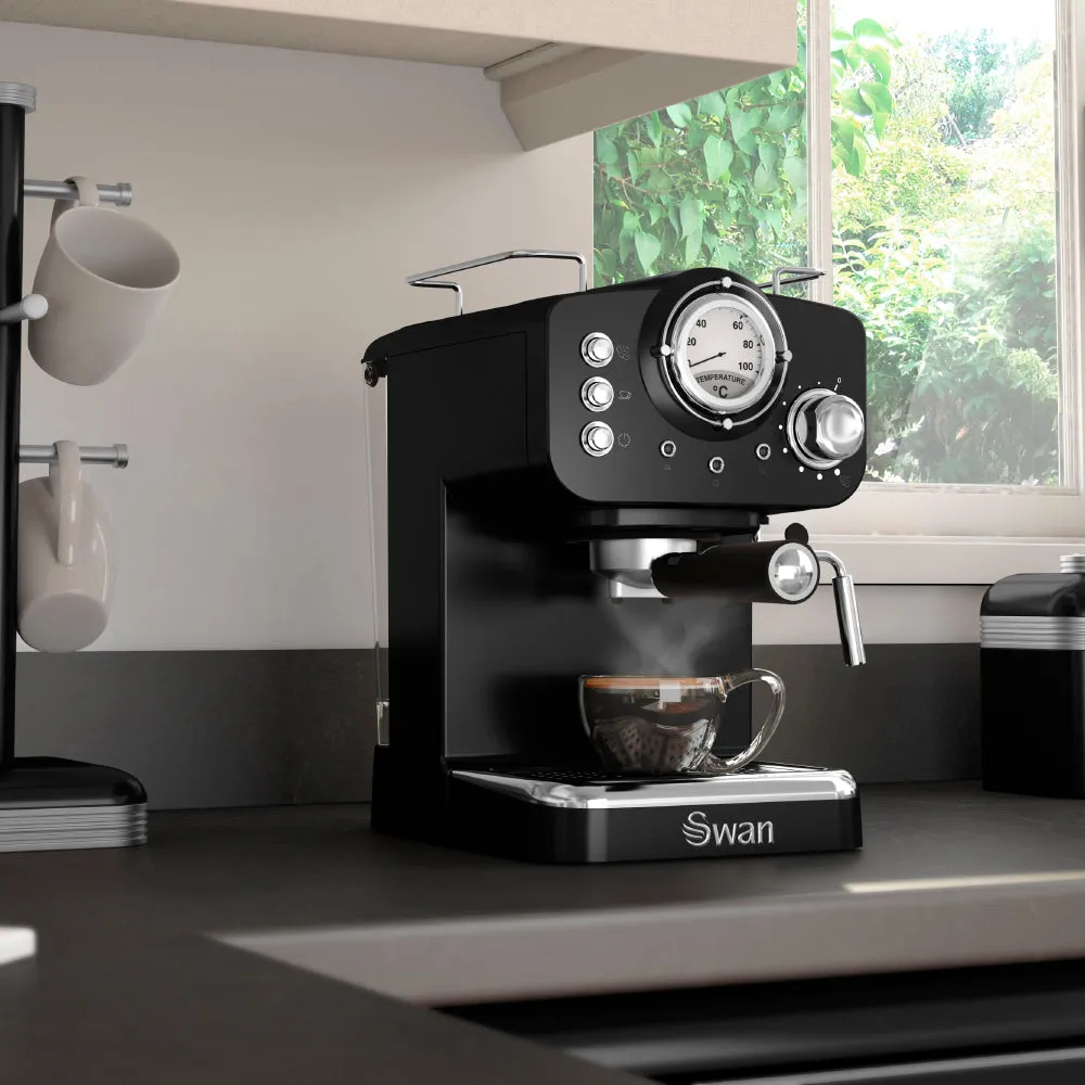 Swan Retro Pump Espresso Coffee Machine