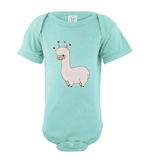 t-shirt: Alpaca Love Infant Fine Jersey Bodysuit Onesie