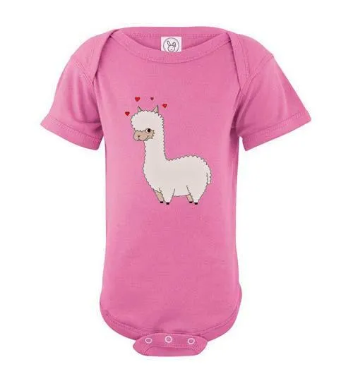 t-shirt: Alpaca Love Infant Fine Jersey Bodysuit Onesie