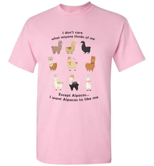 t-shirt: I Want Alpacas to Like Me Gildan Short-Sleeve